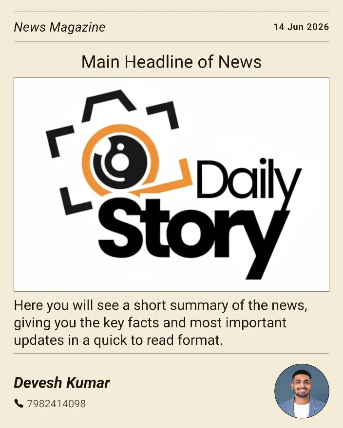 News Magazine Poster Design 3